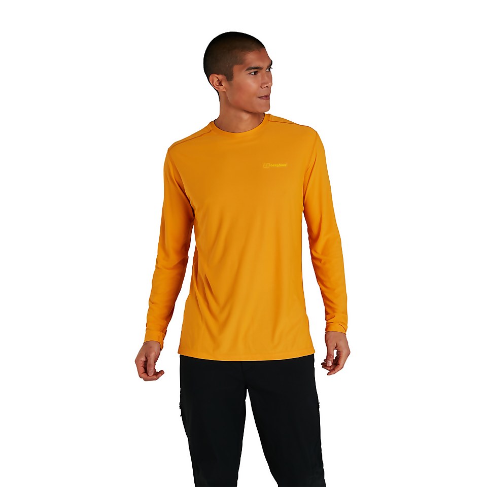 Men's 24/7 Long Sleeve Crew Base Layer - Yellow