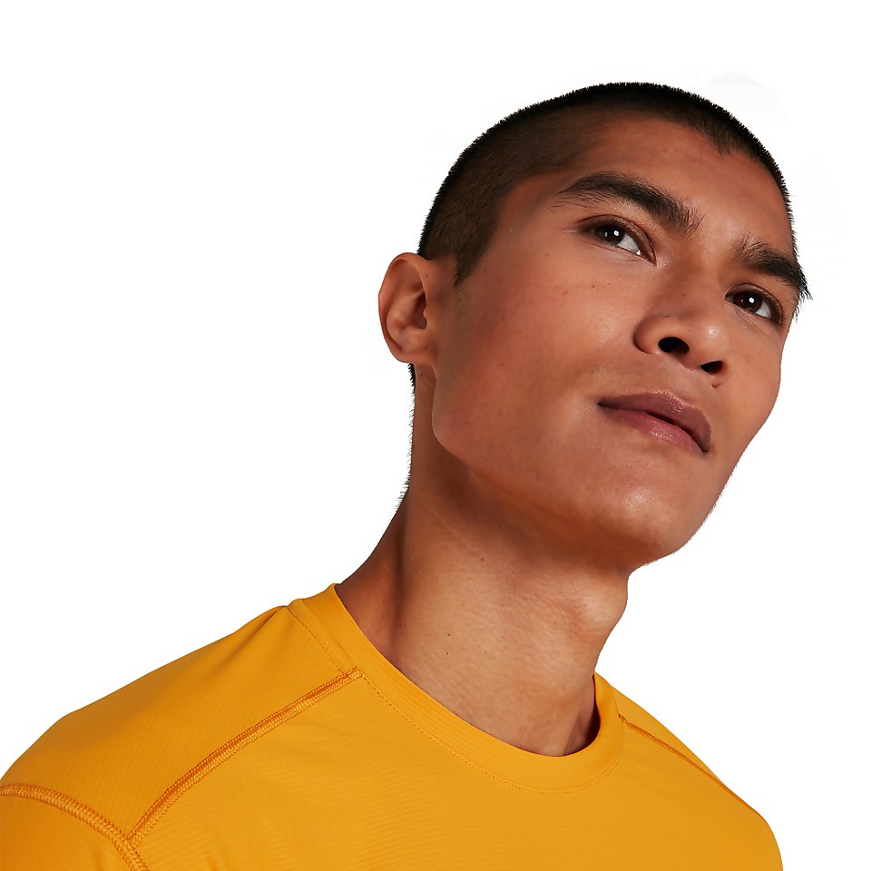 Men's 24/7 Long Sleeve Crew Base Layer - Yellow