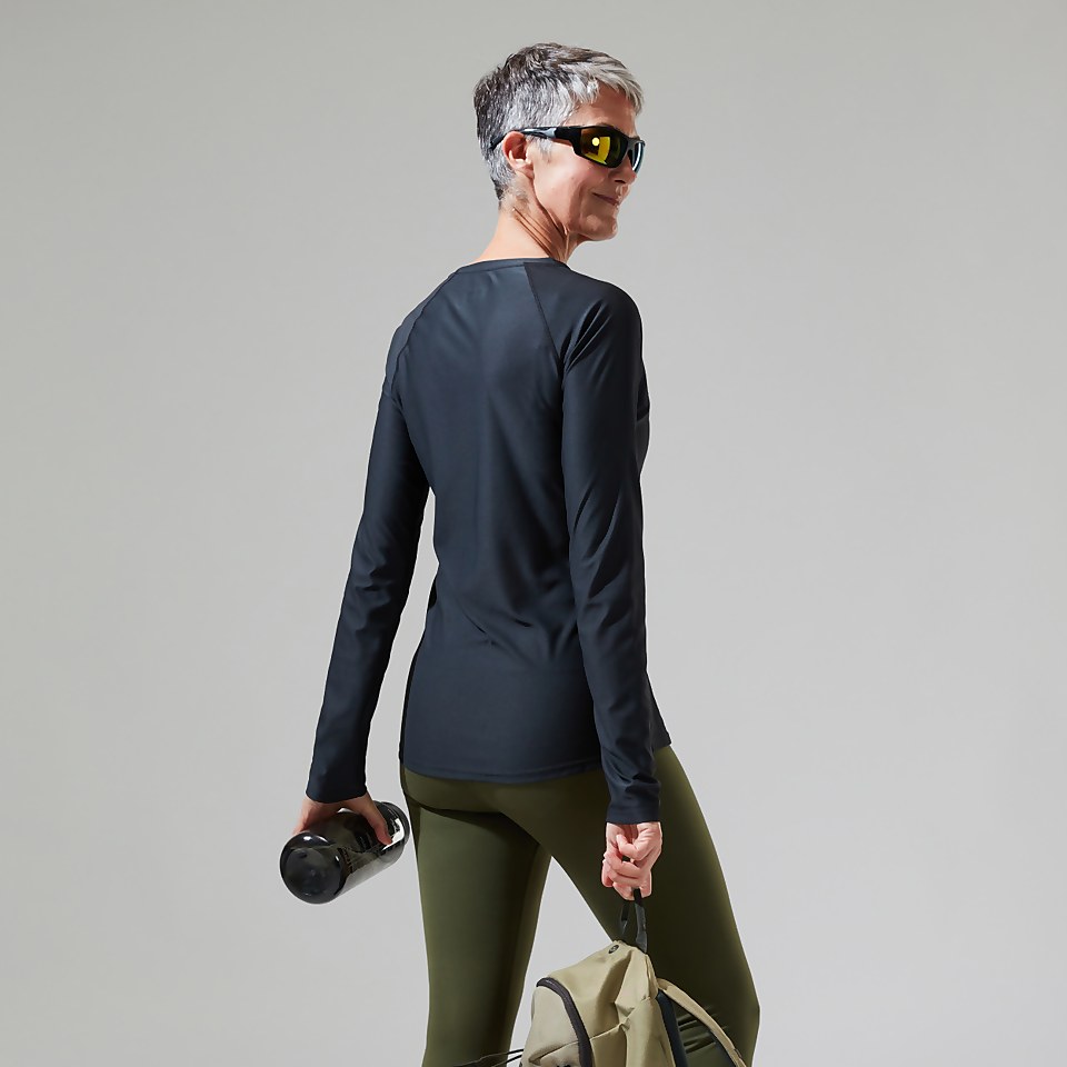 Women's 24/7 Long Sleeve Crew Base Layer - Black