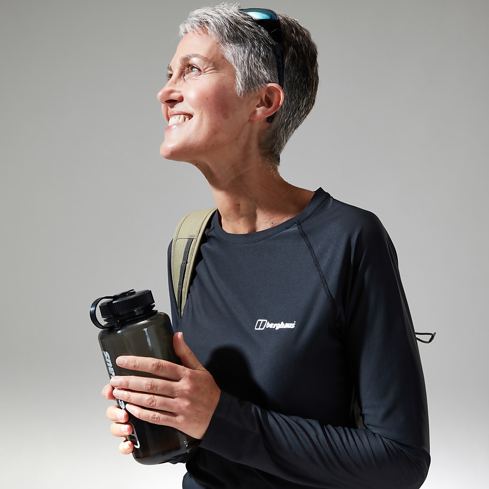 Women's 24/7 Long Sleeve Crew Base Layer - Black