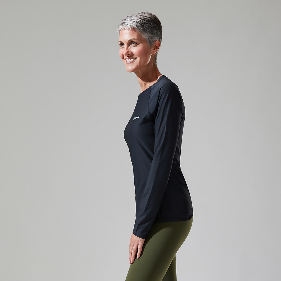 Women's 24/7 Long Sleeve Crew Base Layer - Black