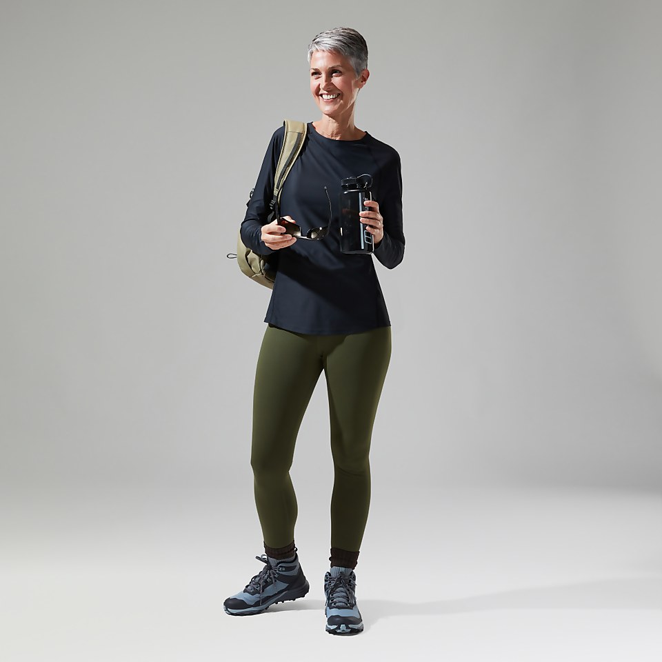 Women's 24/7 Long Sleeve Crew Base Layer - Black