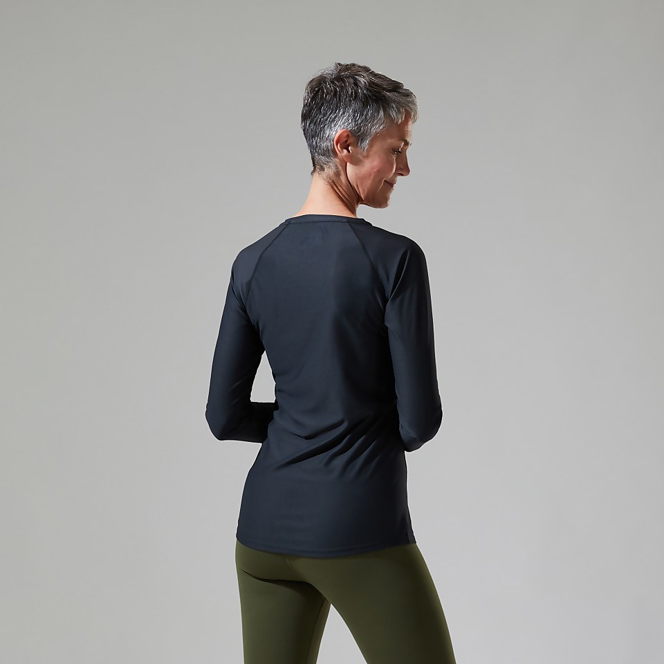 Women's 24/7 Long Sleeve Crew Base Layer - Black