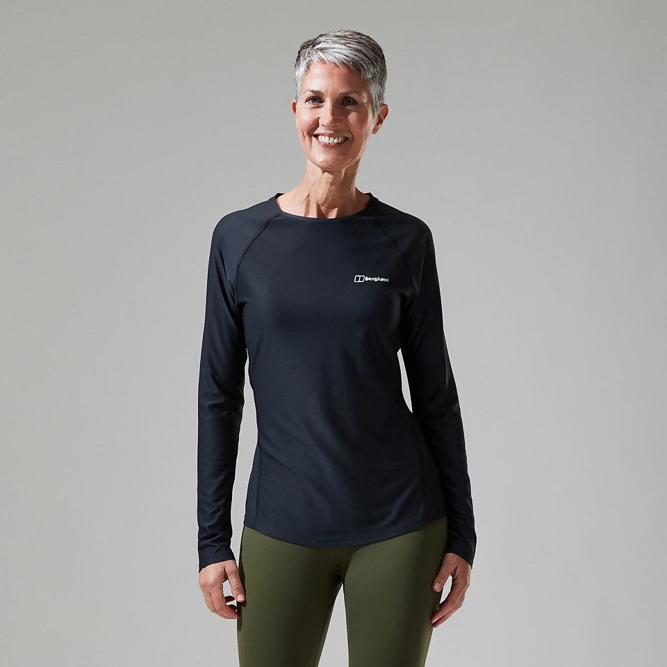 Women's 24/7 Long Sleeve Crew Base Layer - Black