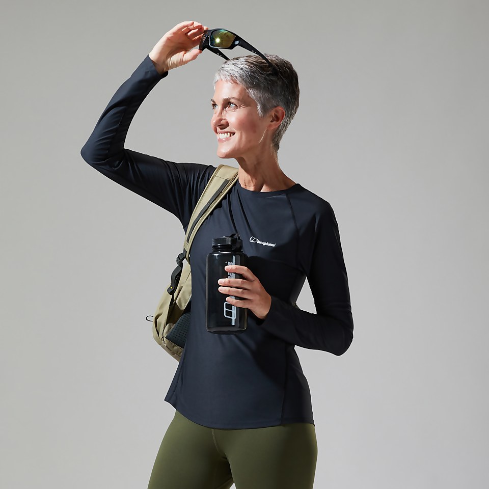 Women's 24/7 Long Sleeve Crew Base Layer - Black
