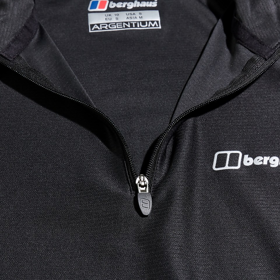 Women's 24/7 Tech Tee Long Sleeve Half Zip - Black