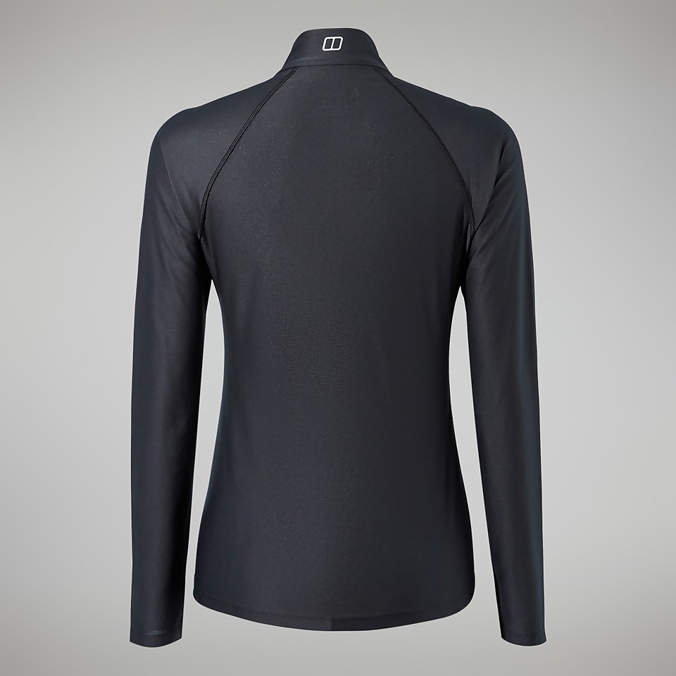 Women's 24/7 Tech Tee Long Sleeve Half Zip - Black