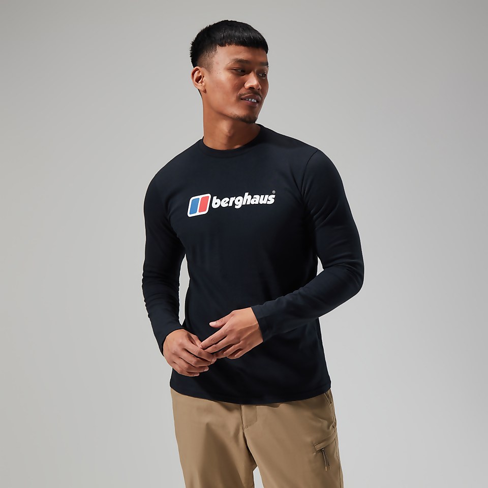 Men's Big Logo Long Sleeve Tee Black
