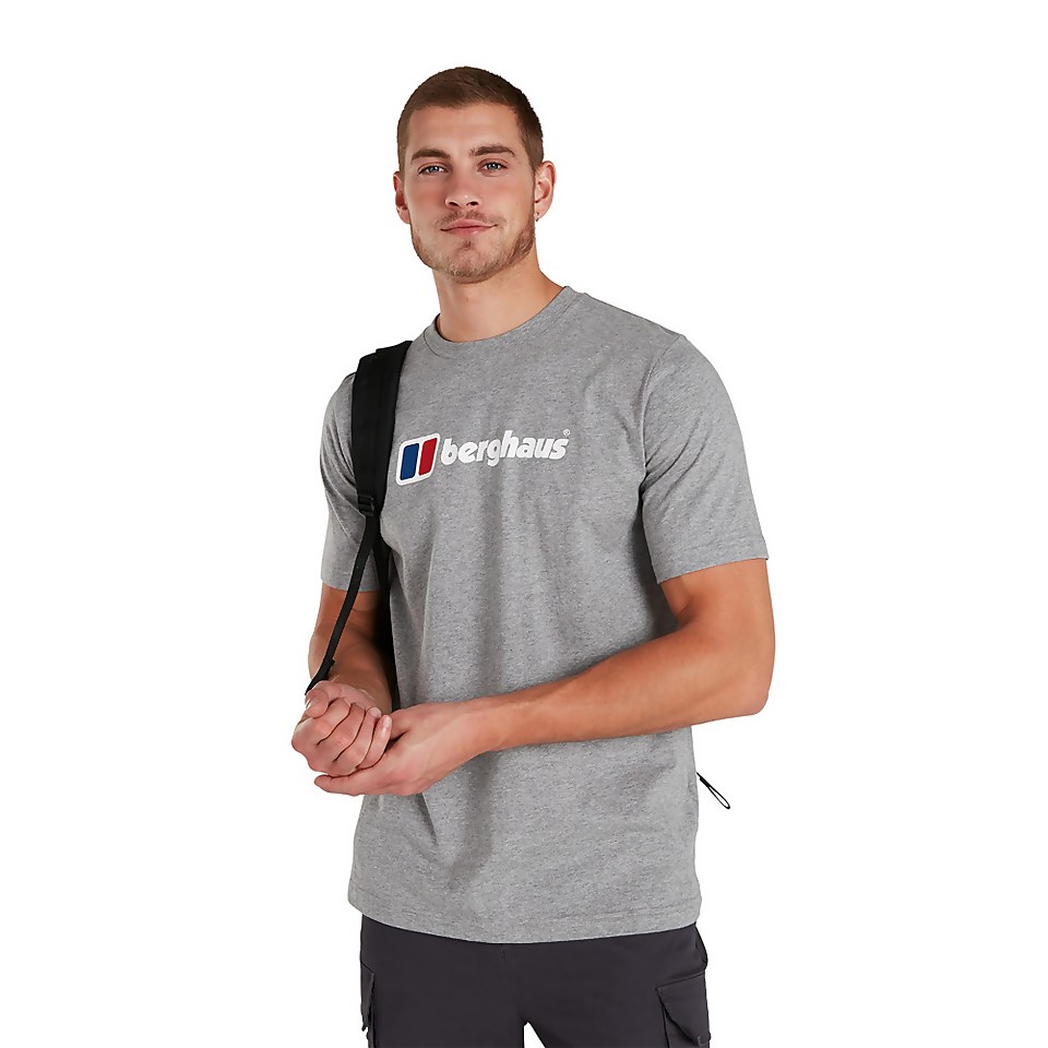 Men's Organic Big Classic Logo T-Shirt Dark Grey