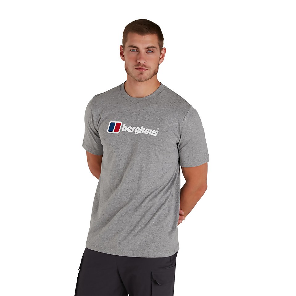Men's Organic Big Classic Logo T-Shirt Dark Grey