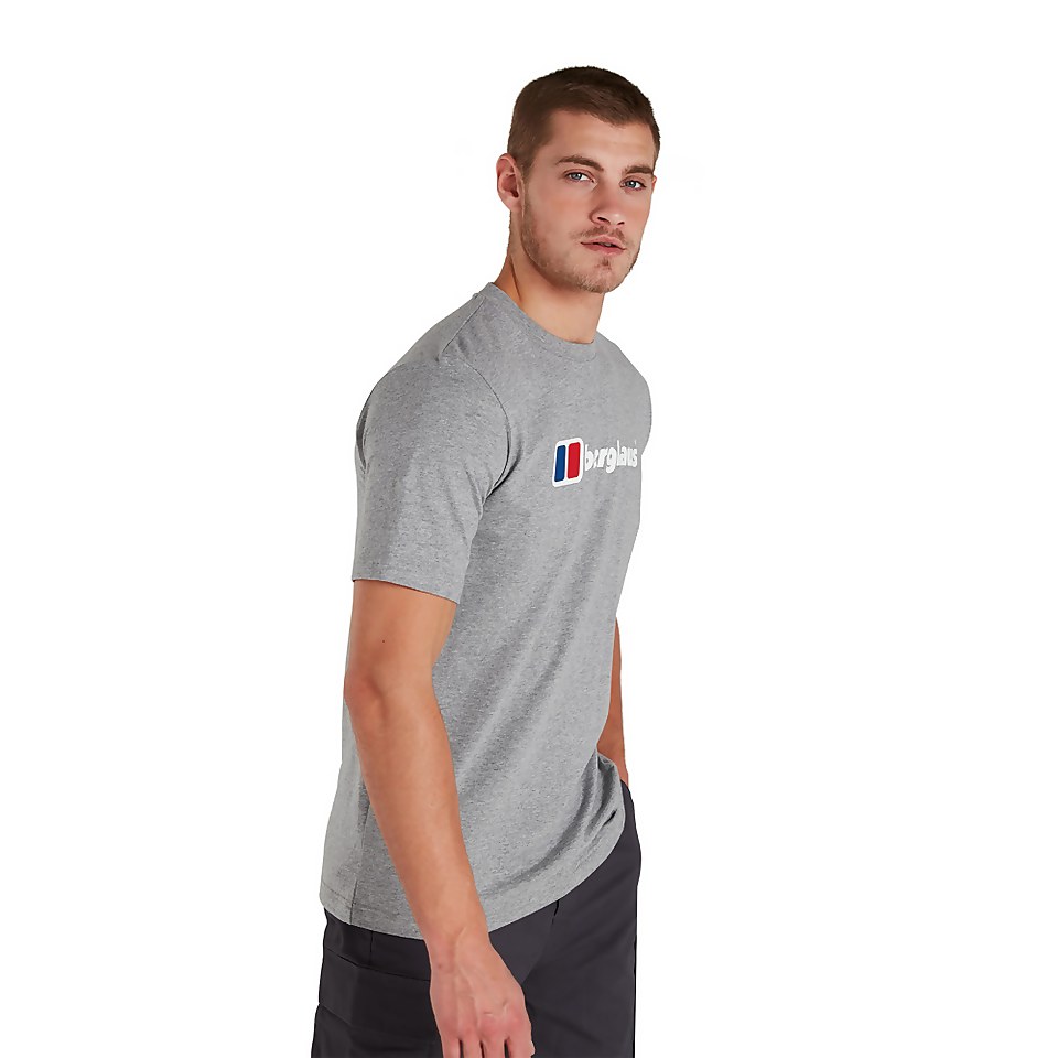 Men's Organic Big Classic Logo T-Shirt Dark Grey