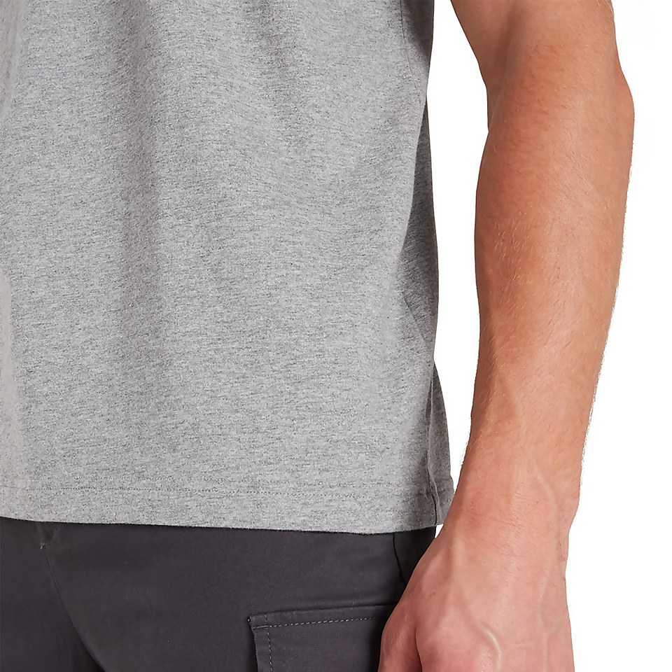 Men's Organic Big Classic Logo T-Shirt Dark Grey