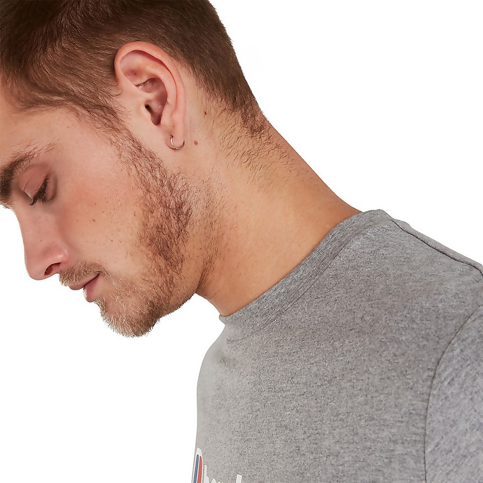 Men's Organic Big Classic Logo T-Shirt Dark Grey
