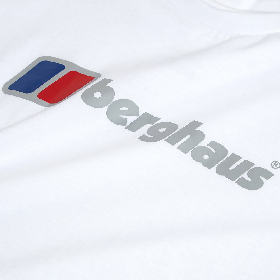 Men's Organic Big Classic Logo Tee White