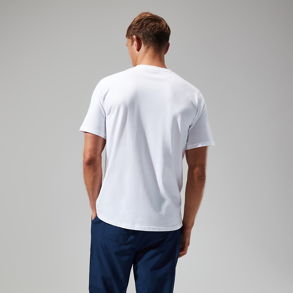 Men's Organic Big Classic Logo Tee White