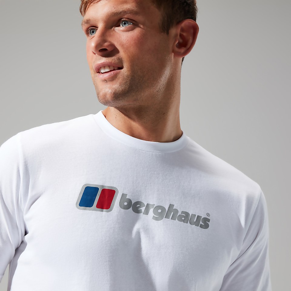 Men's Organic Big Classic Logo Tee White