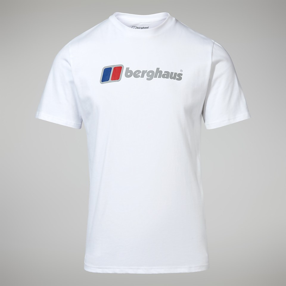 Men's Organic Big Classic Logo Tee White