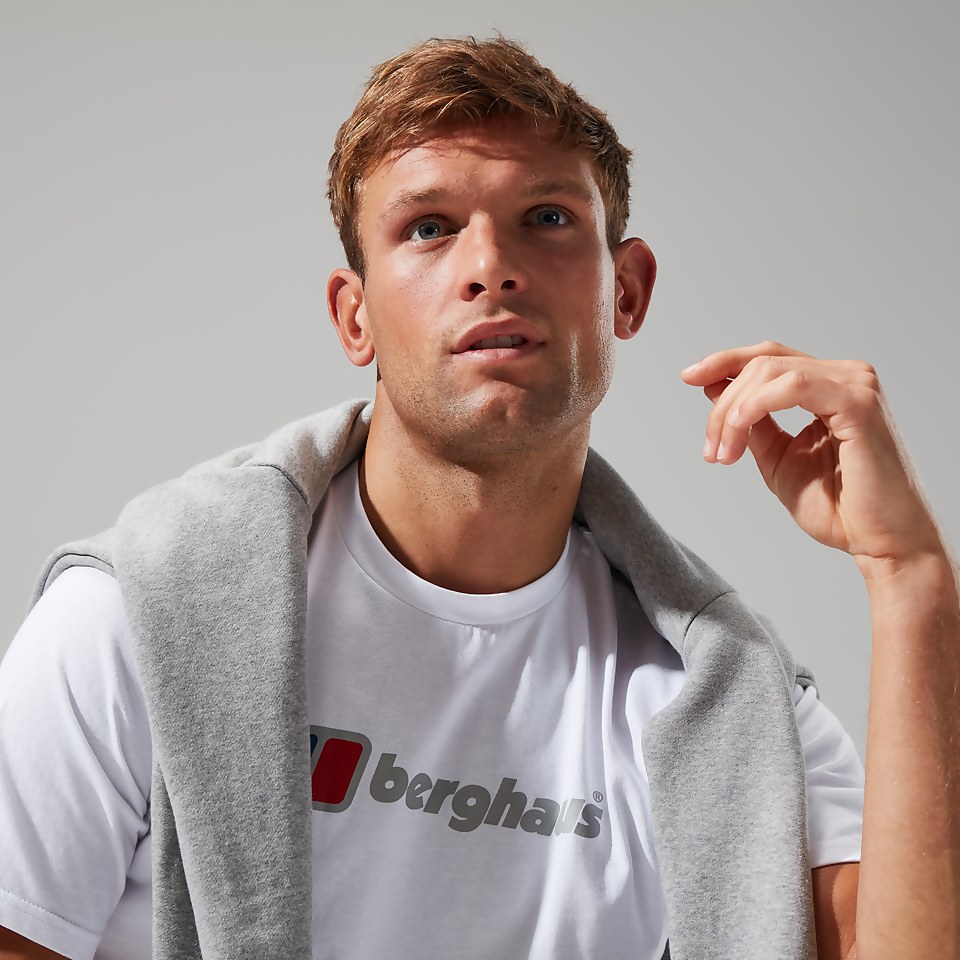 Men's Organic Big Classic Logo Tee White