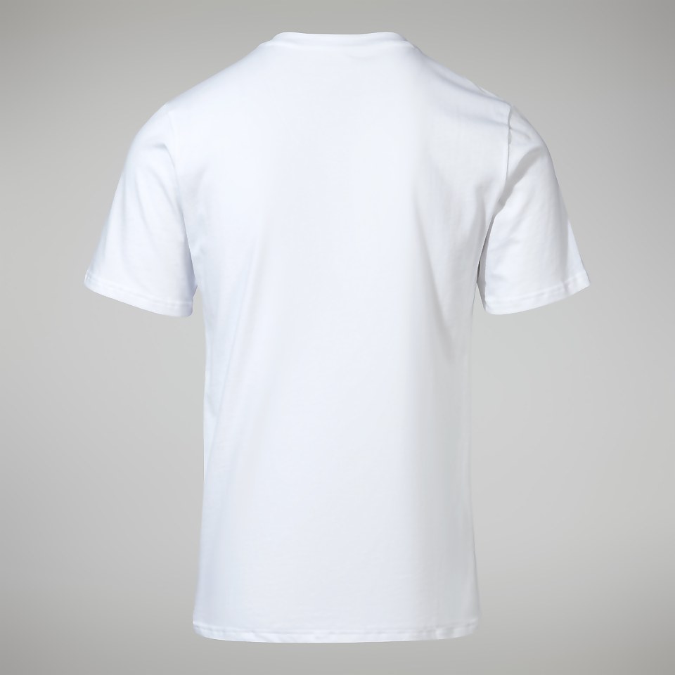 Men's Organic Big Classic Logo Tee White