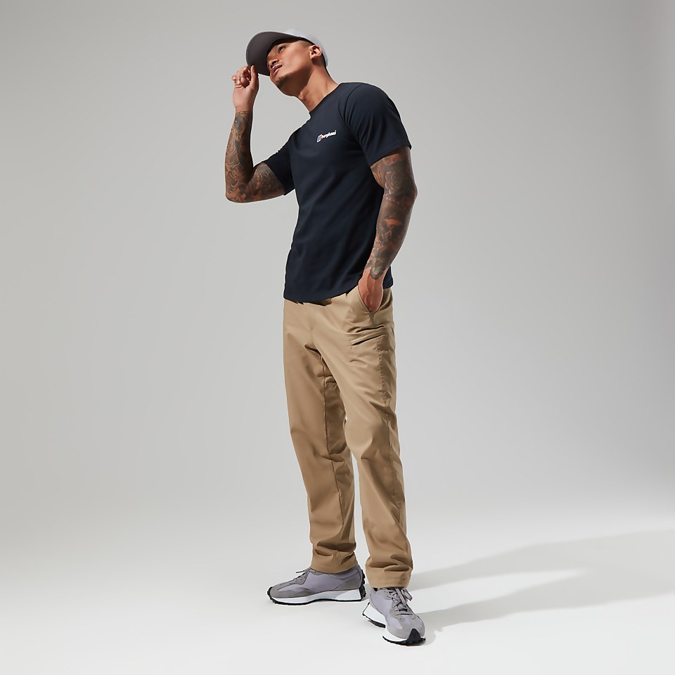 Men's Organic Front & Back Logo Tee Black