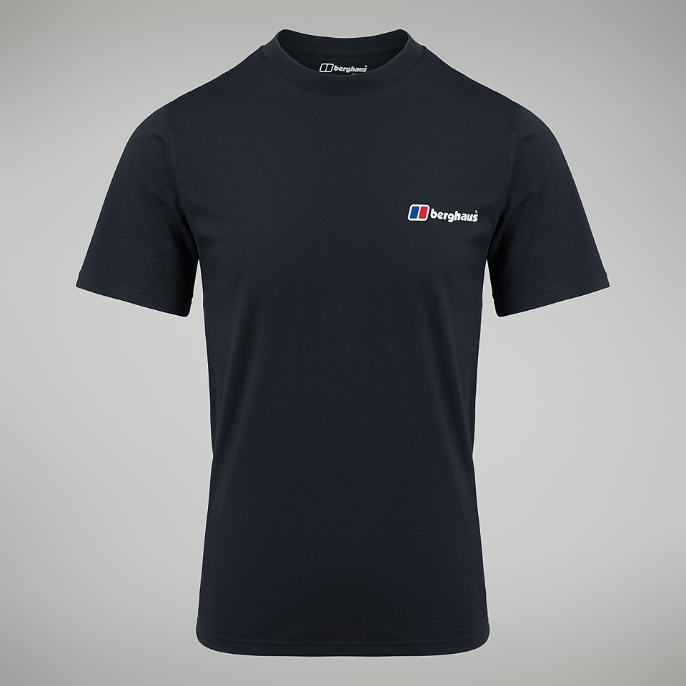 Men's Organic Front & Back Logo Tee Black