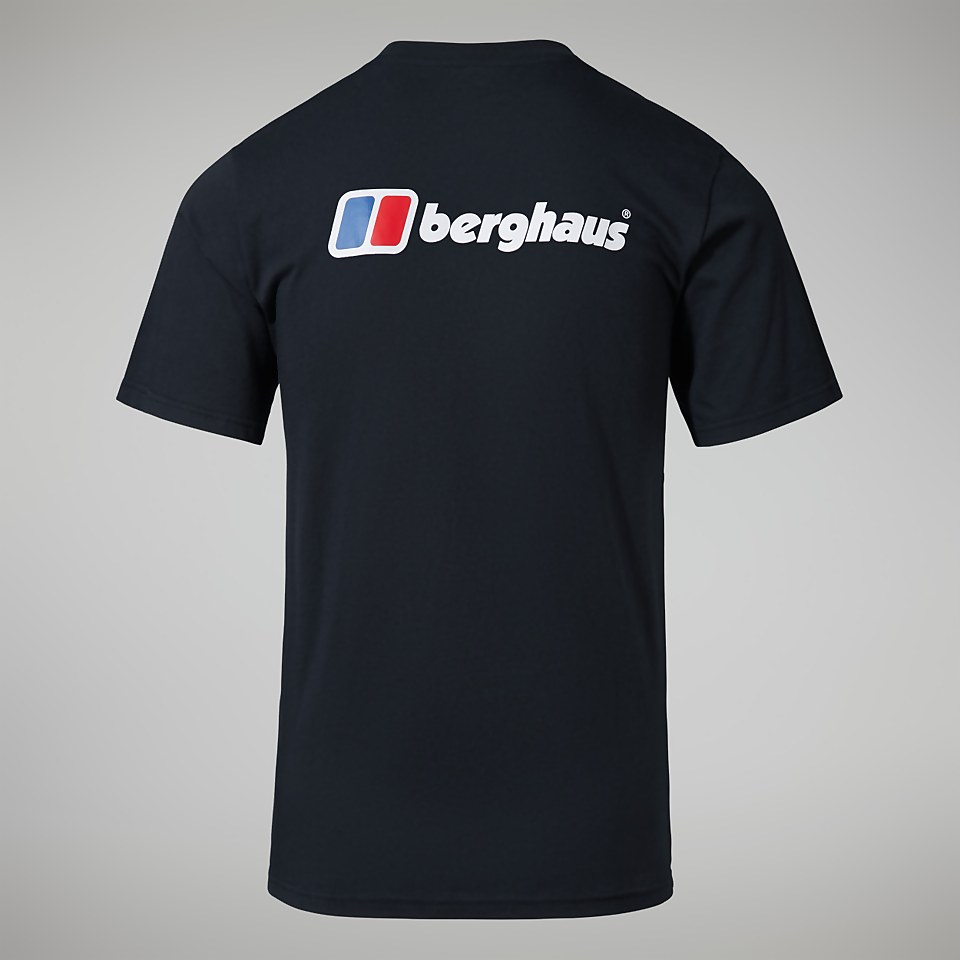 Men's Organic Front & Back Logo Tee Black
