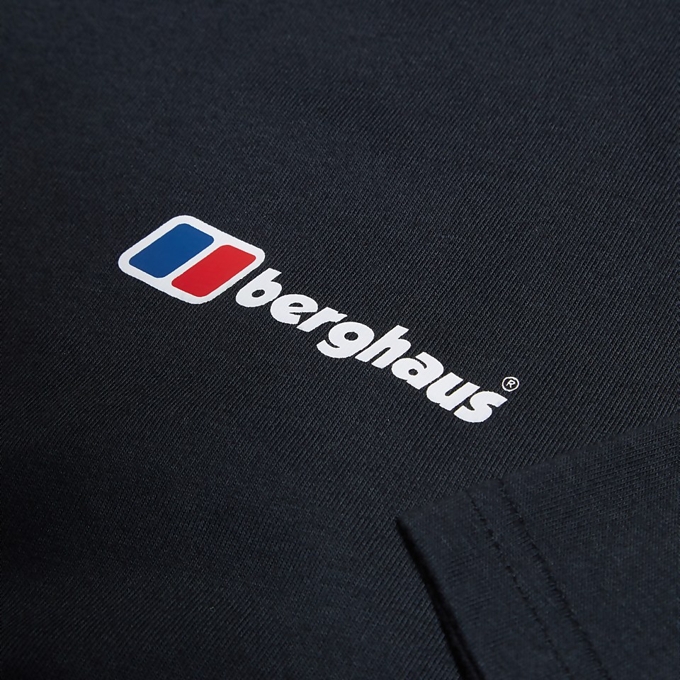 Men's Organic Front & Back Logo Tee Black