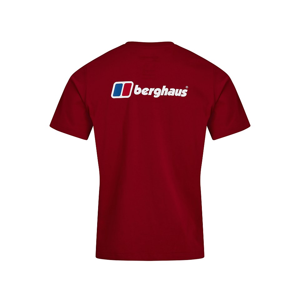 Men's Organic F&B Logo T-Shirt Dark Red