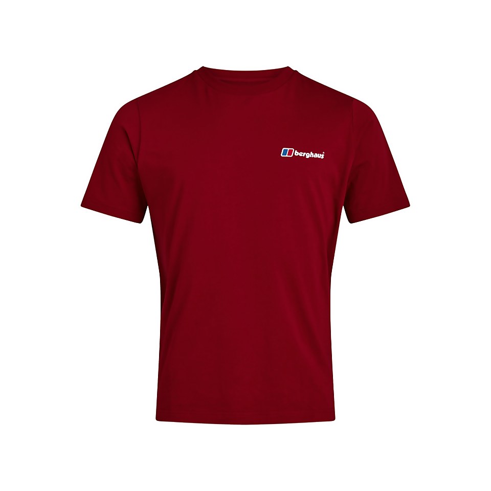 Men's Organic F&B Logo T-Shirt Dark Red