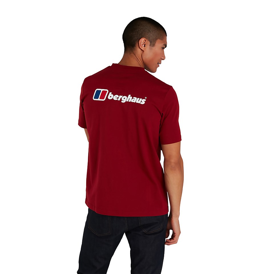 Men's Organic F&B Logo T-Shirt Dark Red
