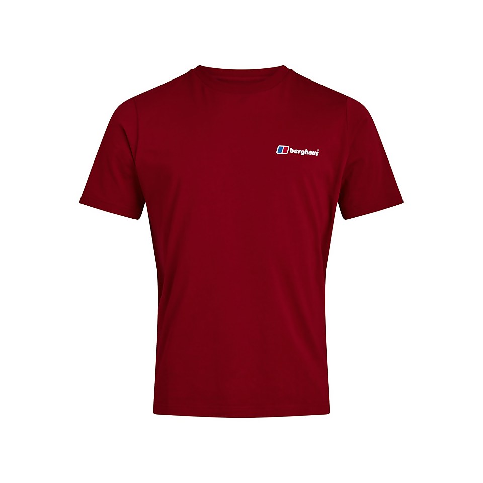 Men's Organic F&B Logo T-Shirt Dark Red