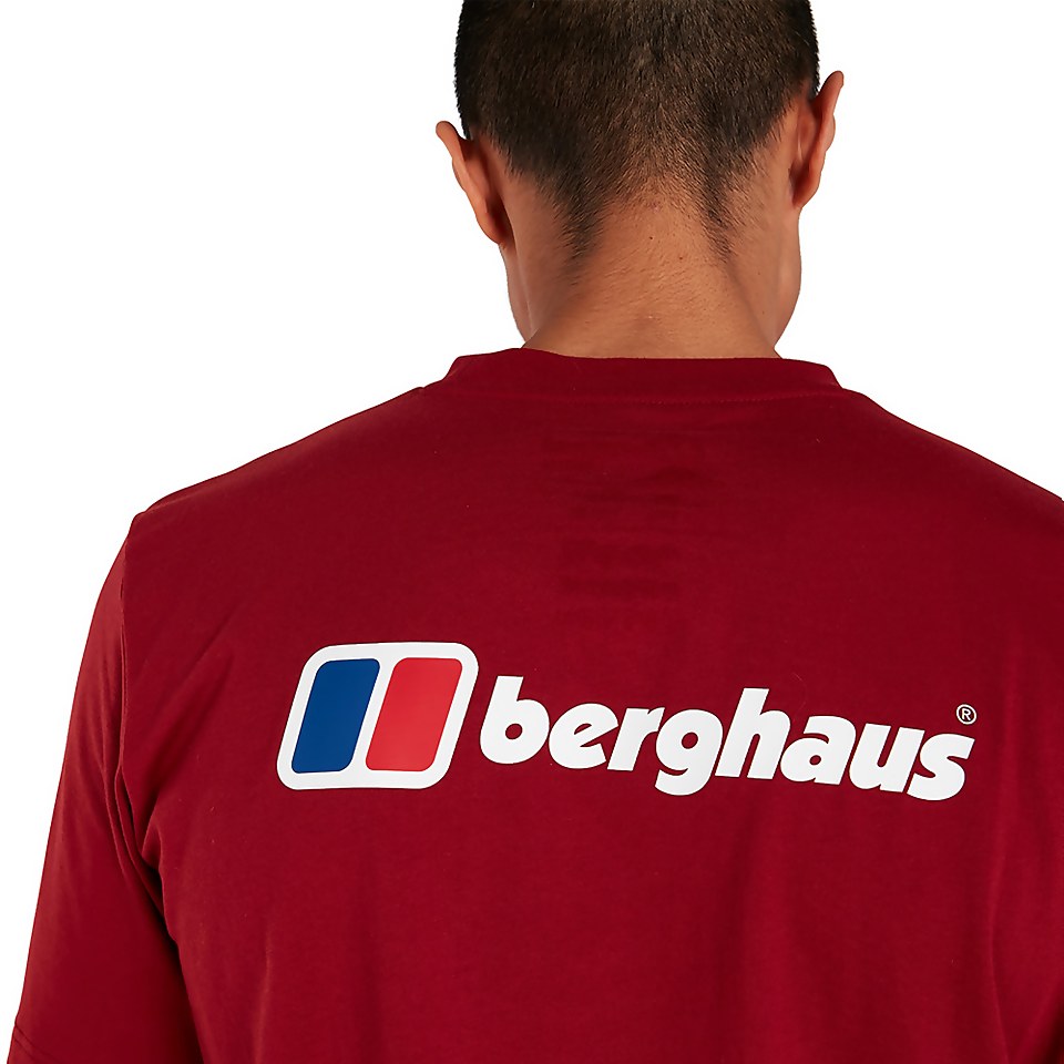 Men's Organic F&B Logo T-Shirt Dark Red