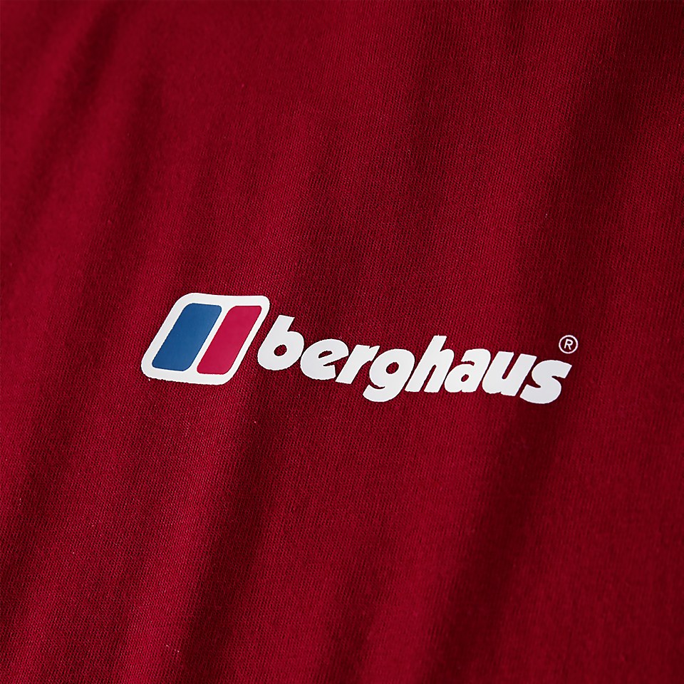 Men's Organic F&B Logo T-Shirt Dark Red