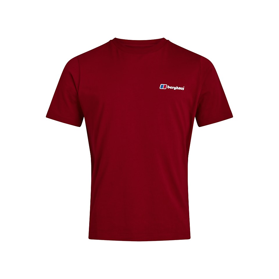 Men's Organic F&B Logo T-Shirt Dark Red