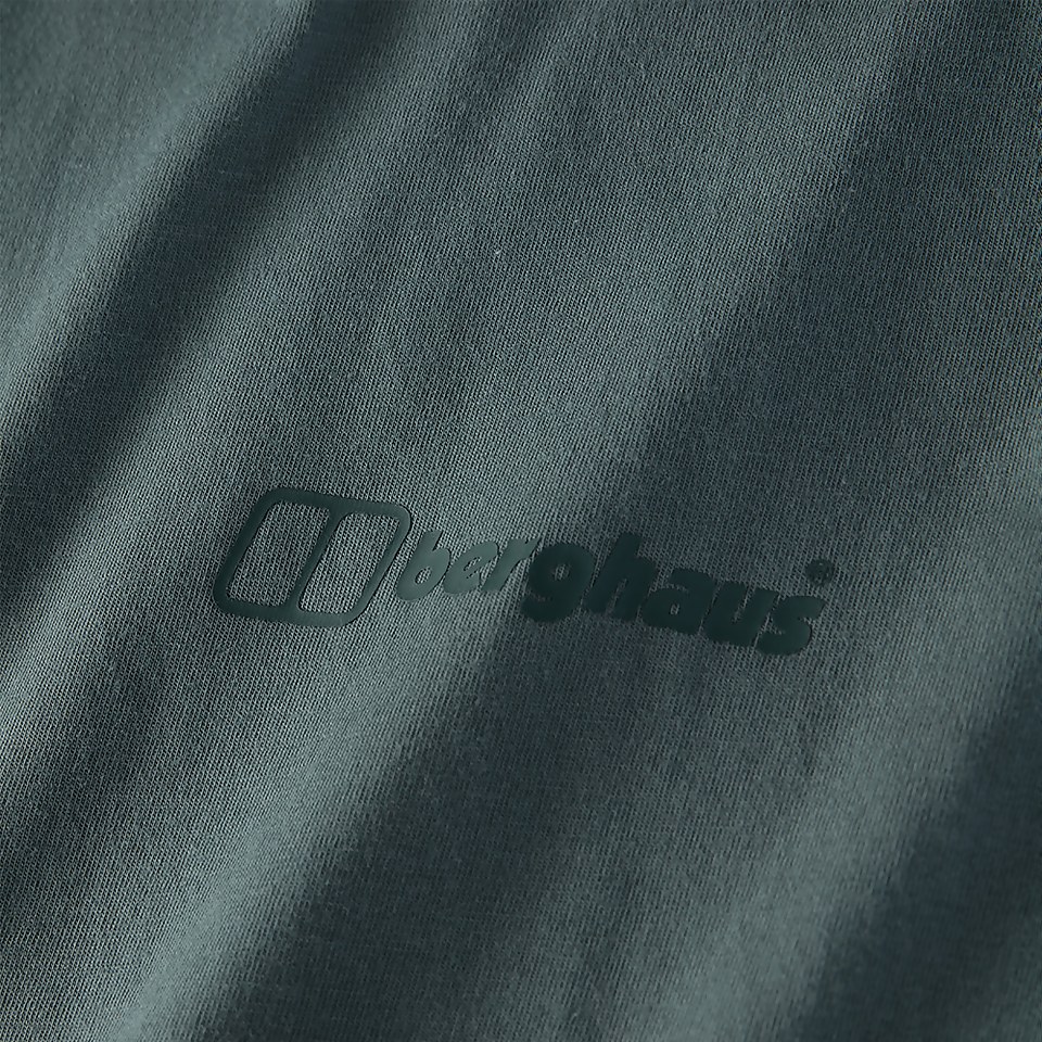 Men's Organic Colour Logo T Shirt Dark Green