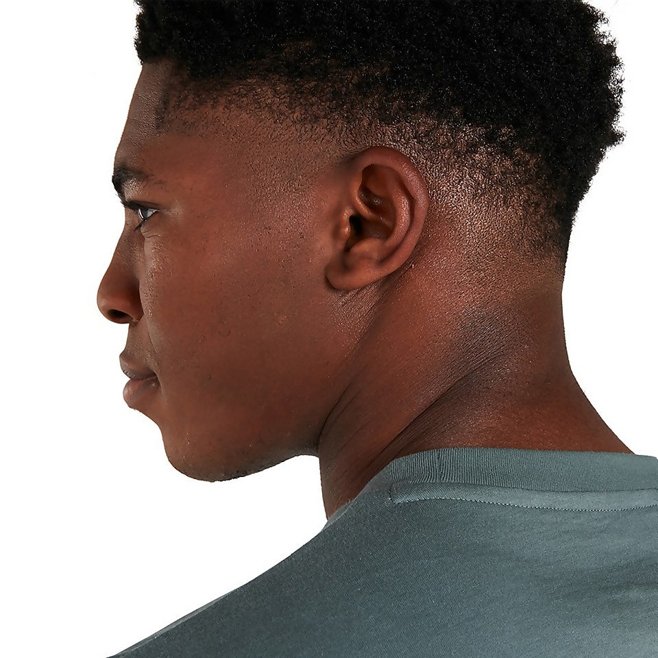 Men's Organic Colour Logo T Shirt Dark Green