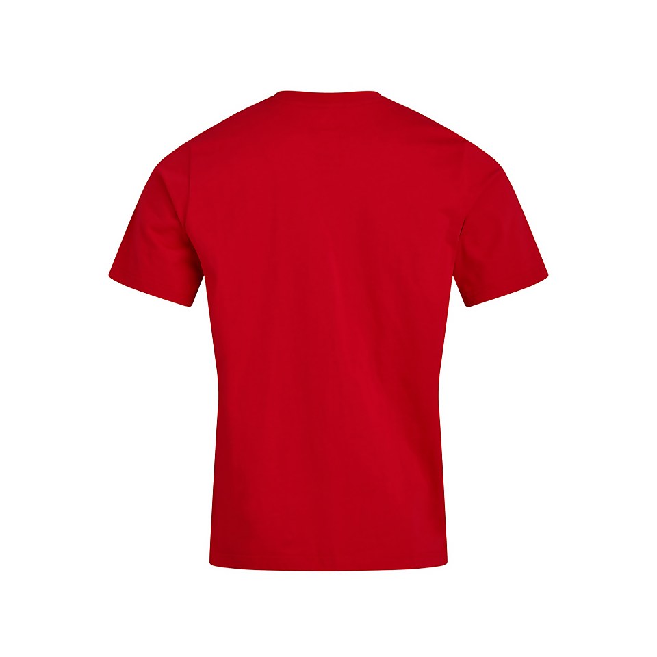 Men's Organic Colour Logo T Shirt Red / Blue