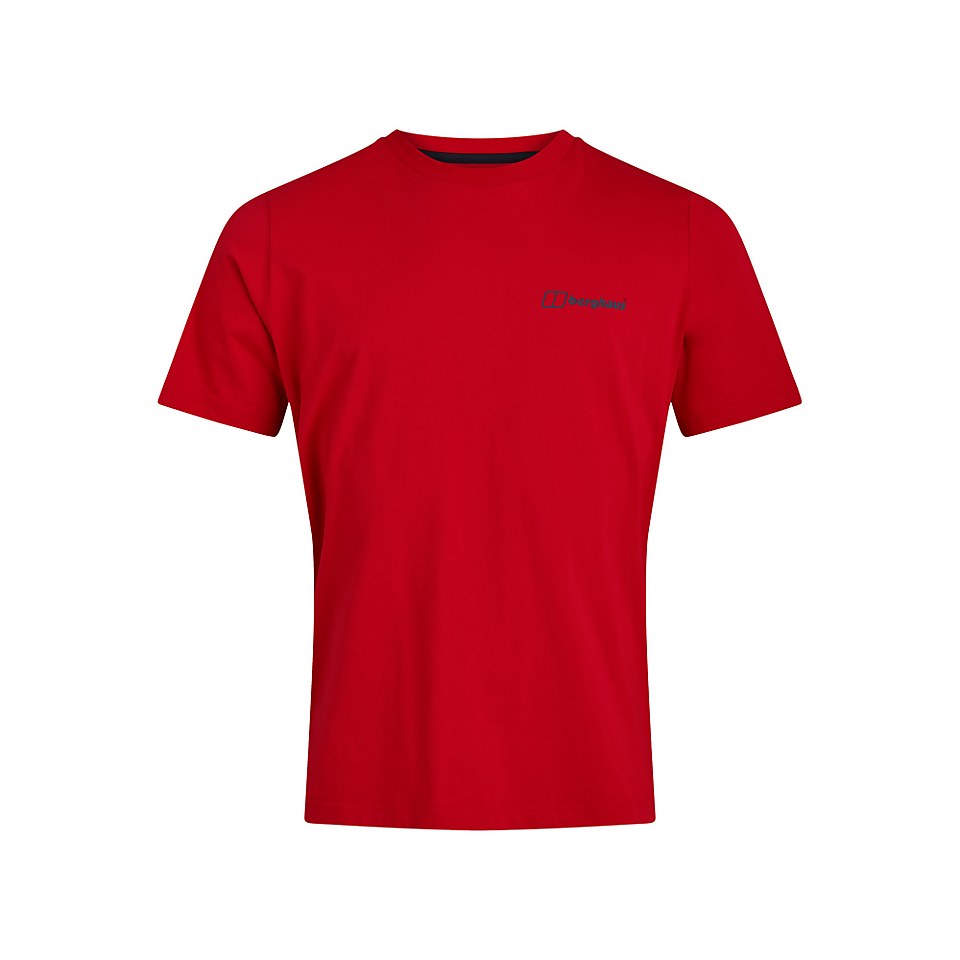 Men's Organic Colour Logo T Shirt Red / Blue