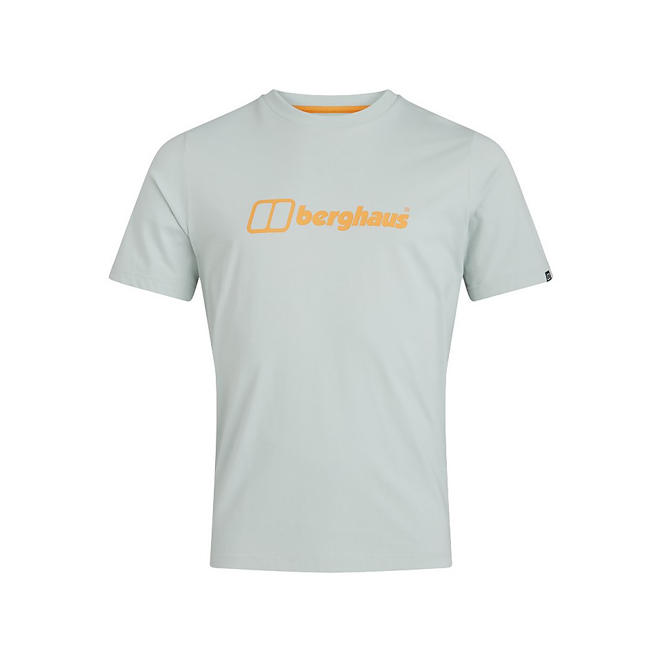 Men's Organic Big Color Logo T Shirt Grey