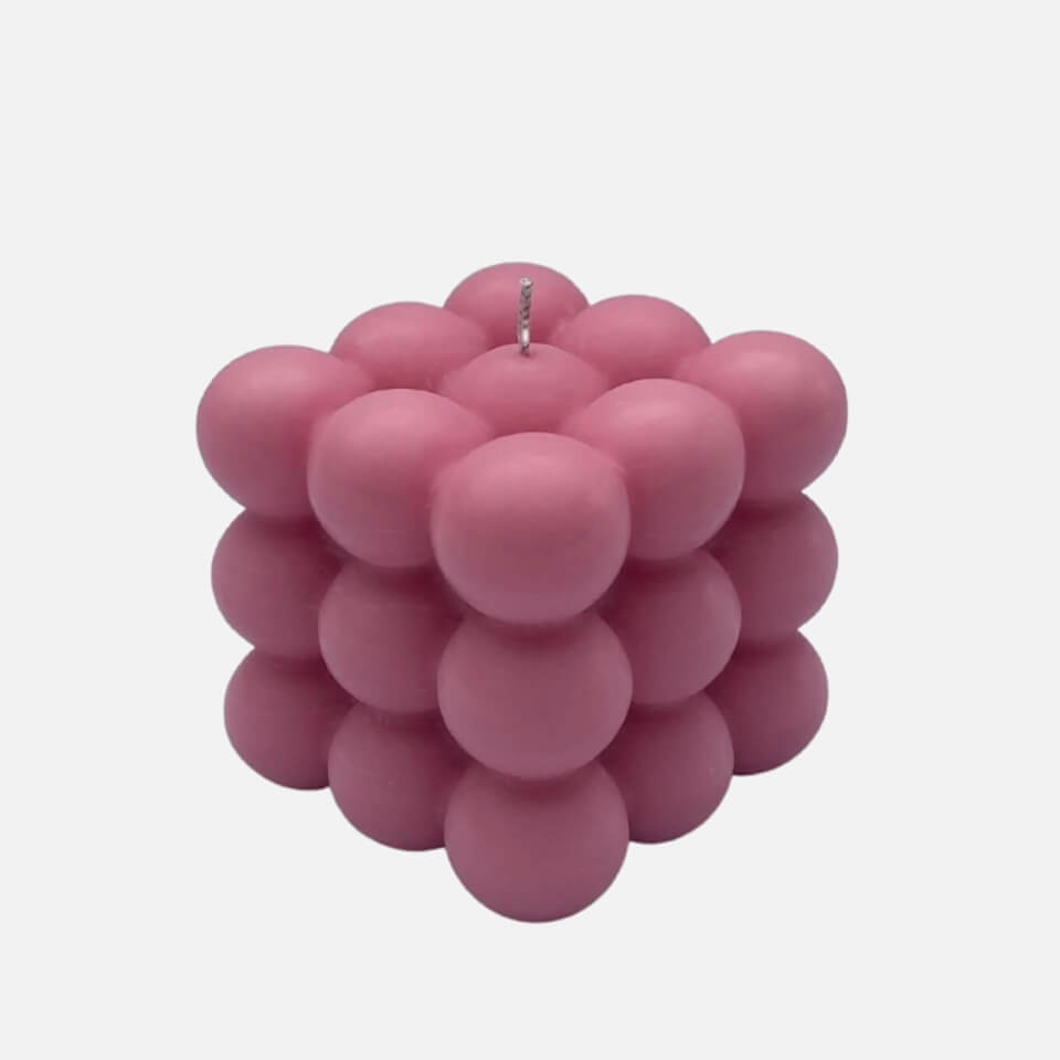 FOAM HOME Bubble Candle - Pink