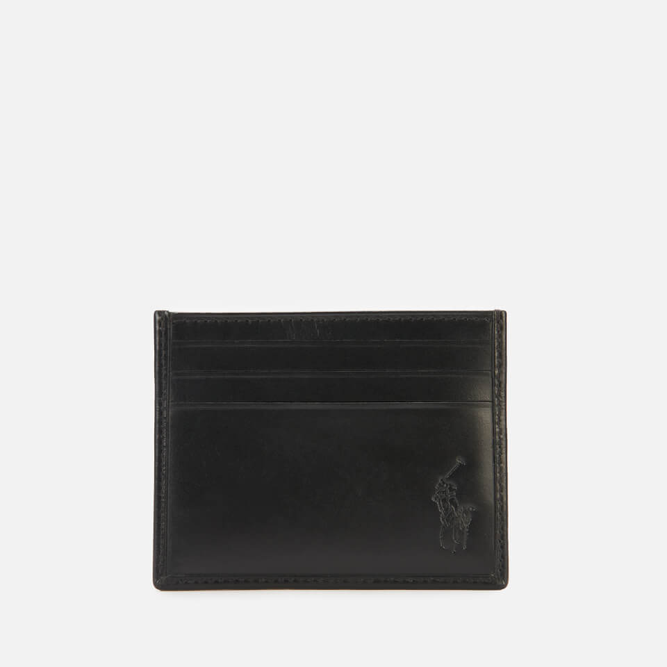 Polo Ralph Lauren Men's Small Polo Pony Cardholder - Black/White
