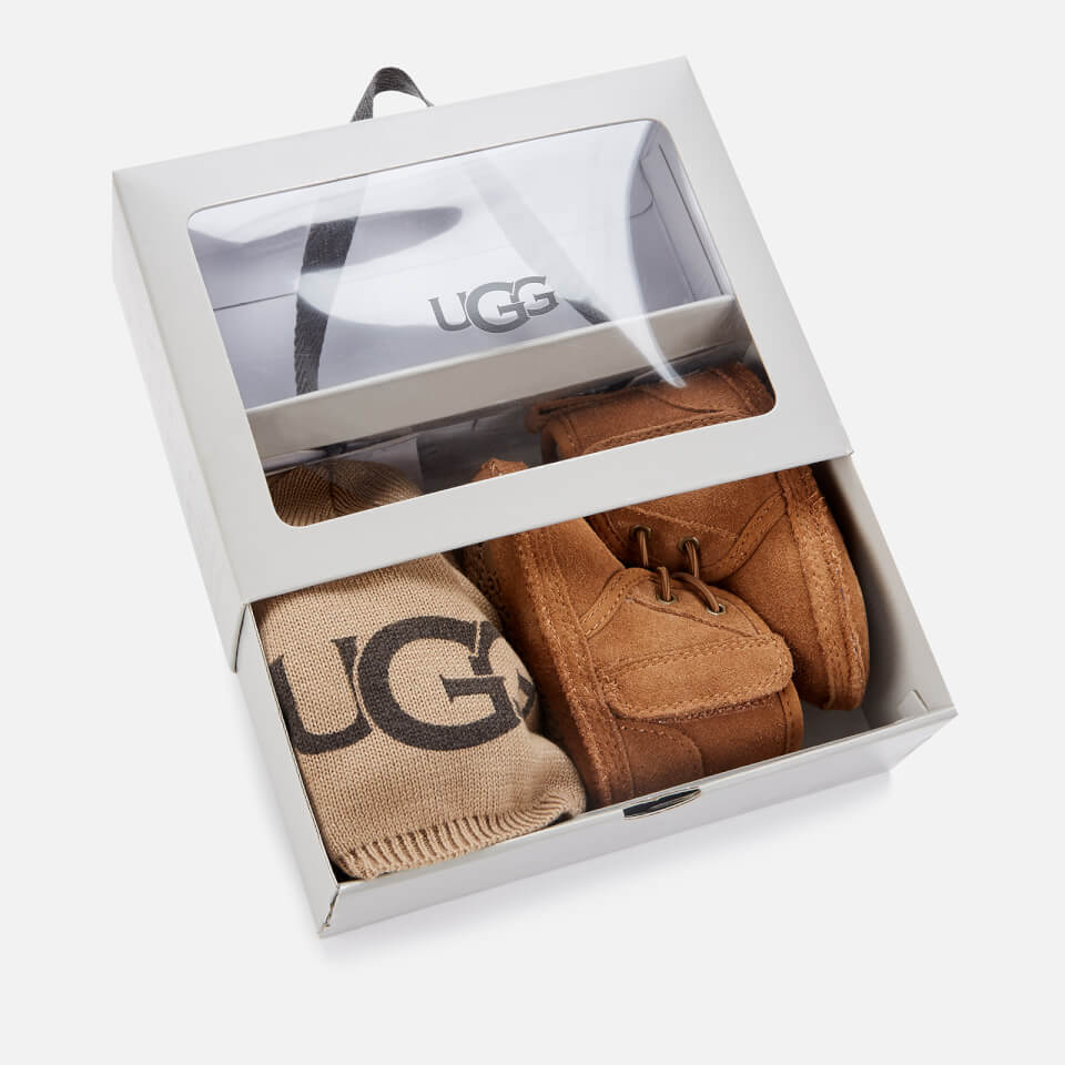 UGG Babys' Neumel And Beanie Gift Set - Chestnut