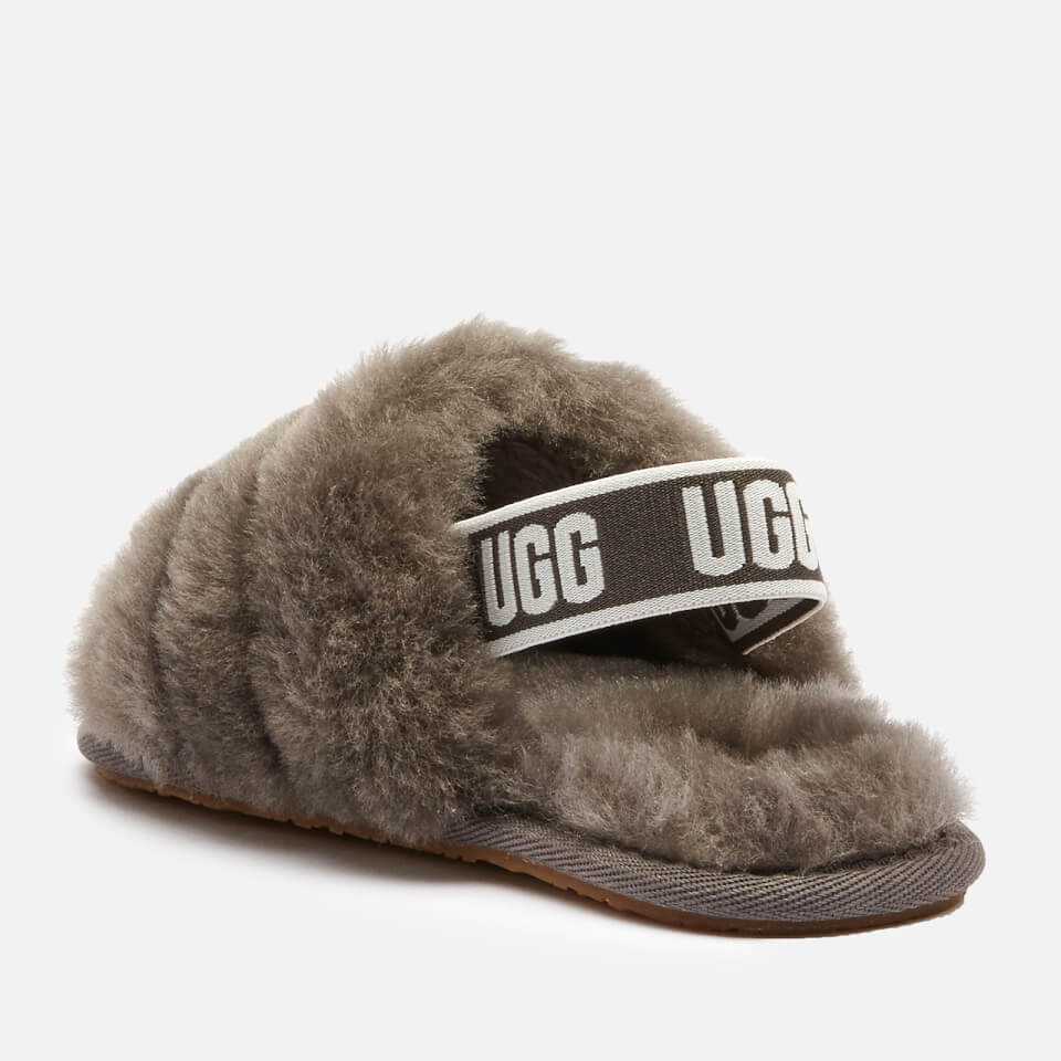 UGG Toddlers Fluff Yeah Slide Slippers Charcoal Allsole