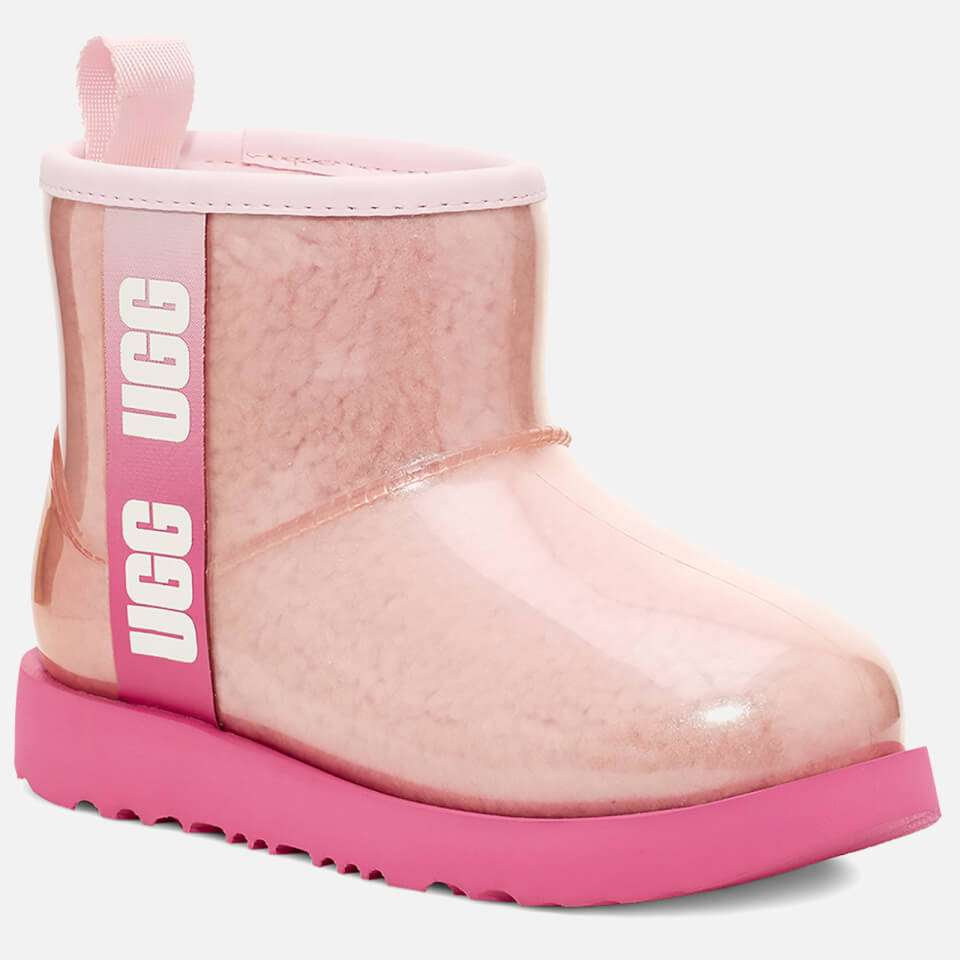 UGG Kids' Classic Clear Mini II Waterproof Boots - Pink Combo | FREE UK  Delivery | Allsole
