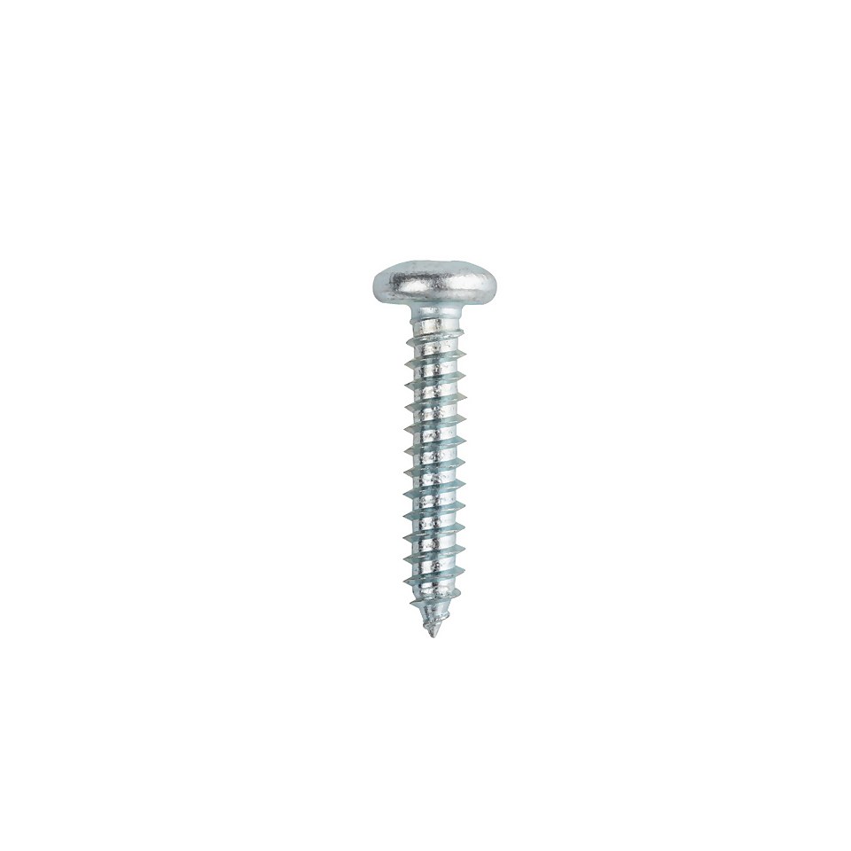 Homebase Zinc Plated Self Tapping Screw Pan Head 5 X 25mm 10 Pack