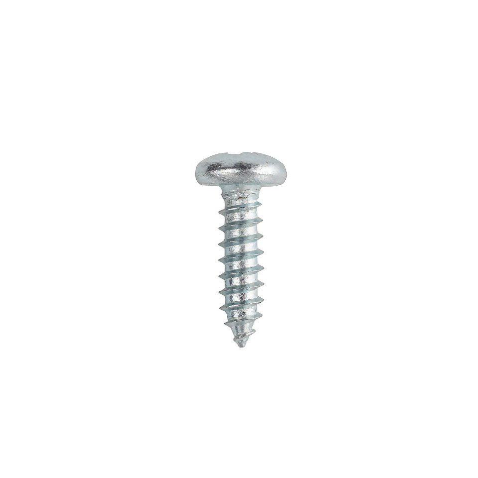 Homebase Zinc Plated Self Tapping Screw Pan Head 6 X 20mm 10 Pack