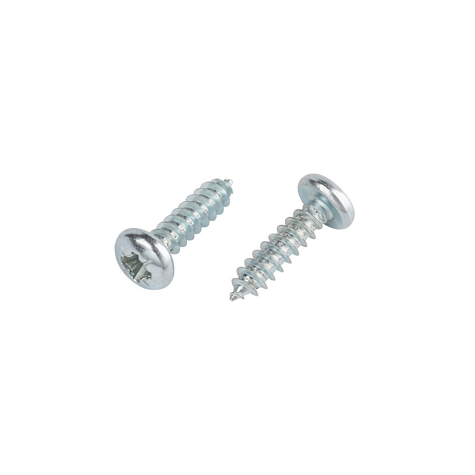 Homebase Zinc Plated Self Tapping Screw Pan Head 5 X 16mm 10 Pack