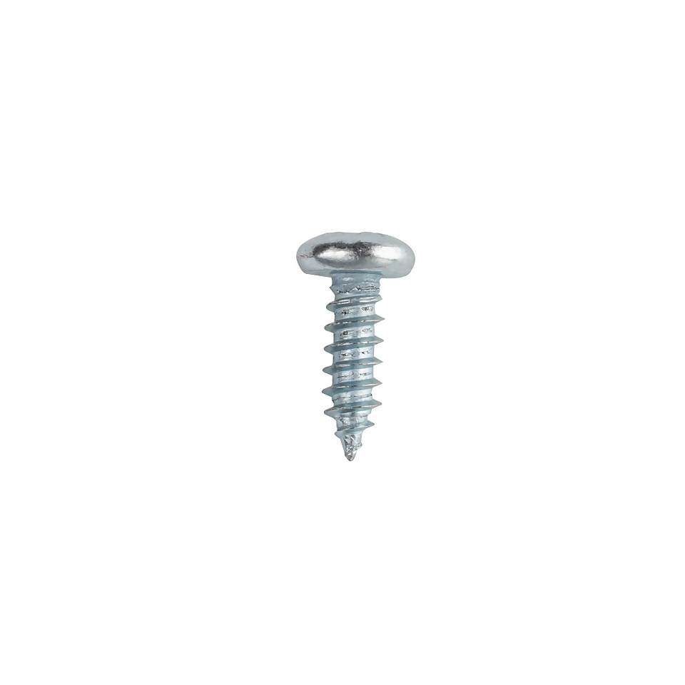 Homebase Zinc Plated Self Tapping Screw Pan Head 4 X 12mm 10 Pack