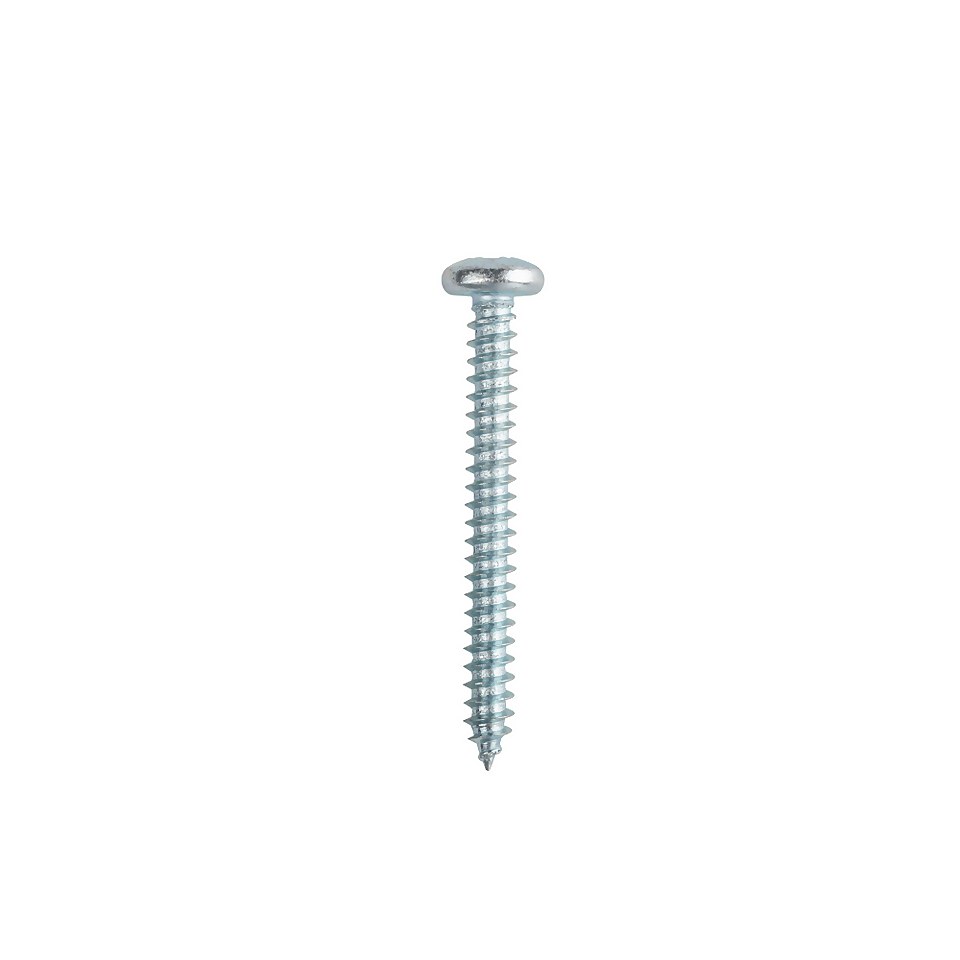 Homebase Zinc Plated Self Tapping Screw Pan Head 5 X 40mm 10 Pack