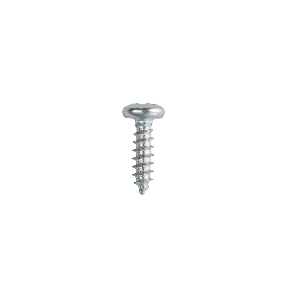 Homebase Zinc Plated Self Tapping Screw Pan Head 3.5 X 12mm 10 Pack